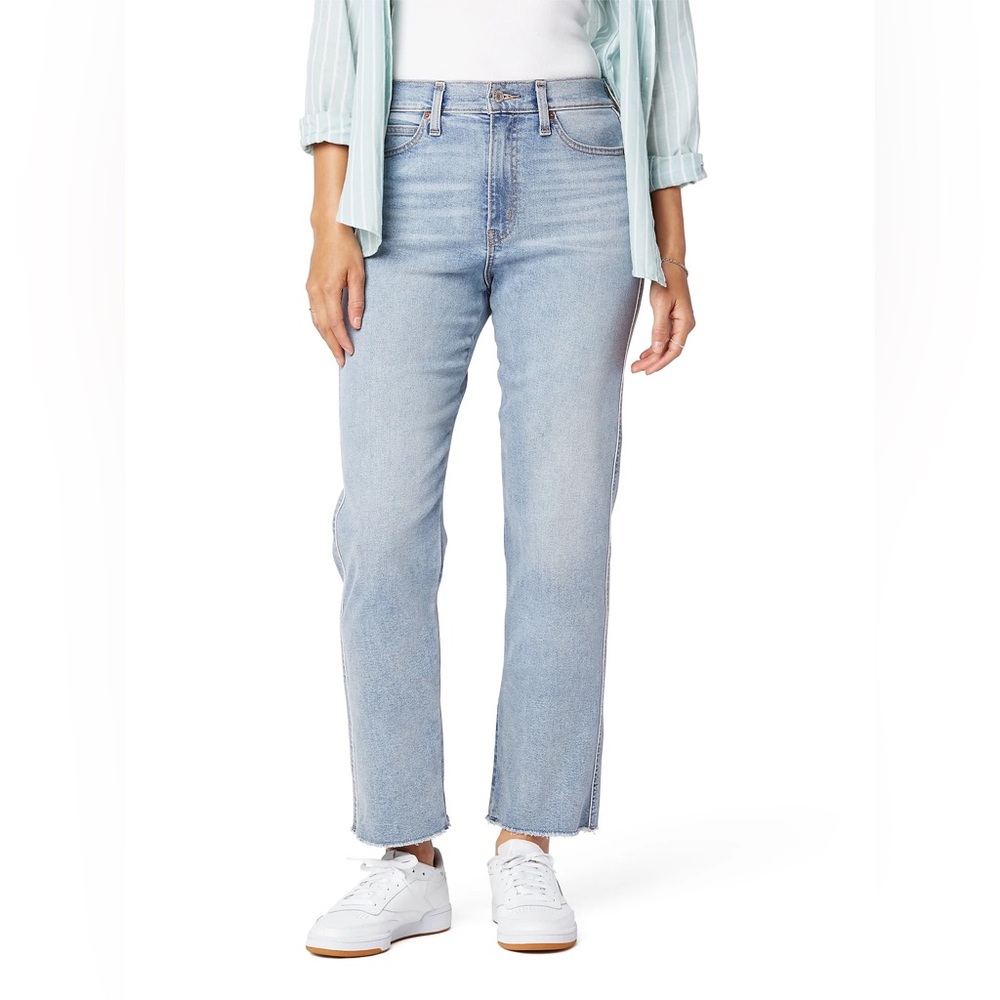 Signature by Levi Strauss Denim Blue High Rise Straight Jeans